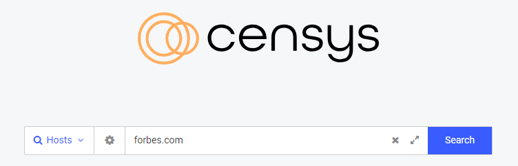 Visit the Censys website