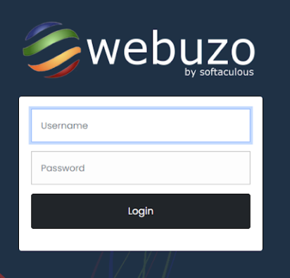 Login to webuzo