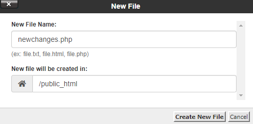 make a new file