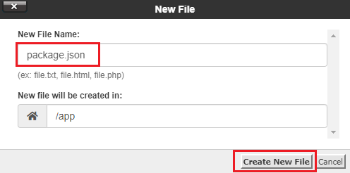 Create new file