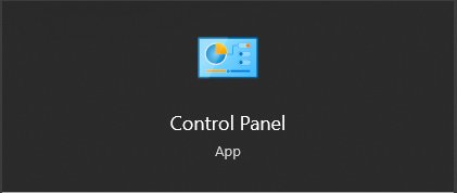 Control Panel.
